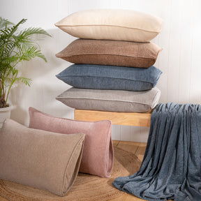 Charlotte Woven Silver Pillow Sham Set