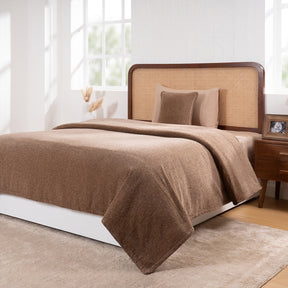 Charlotte Woven Tawny Brown Bed Cover /Blanket