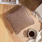 Charlotte Woven Tawny Brown Cushion Cover