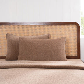Charlotte Woven Tawny Brown Pillow Sham Set
