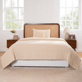 Charlotte Woven Vanilla Bed Cover /Blanket