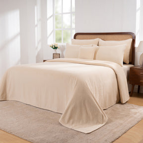 Charlotte Woven Vanilla Bed Cover /Blanket