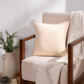 Charlotte Woven Vanilla Cushion Cover
