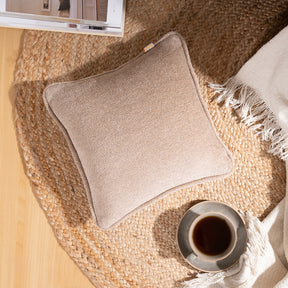 Charlotte Woven Warm Sand Cushion Cover