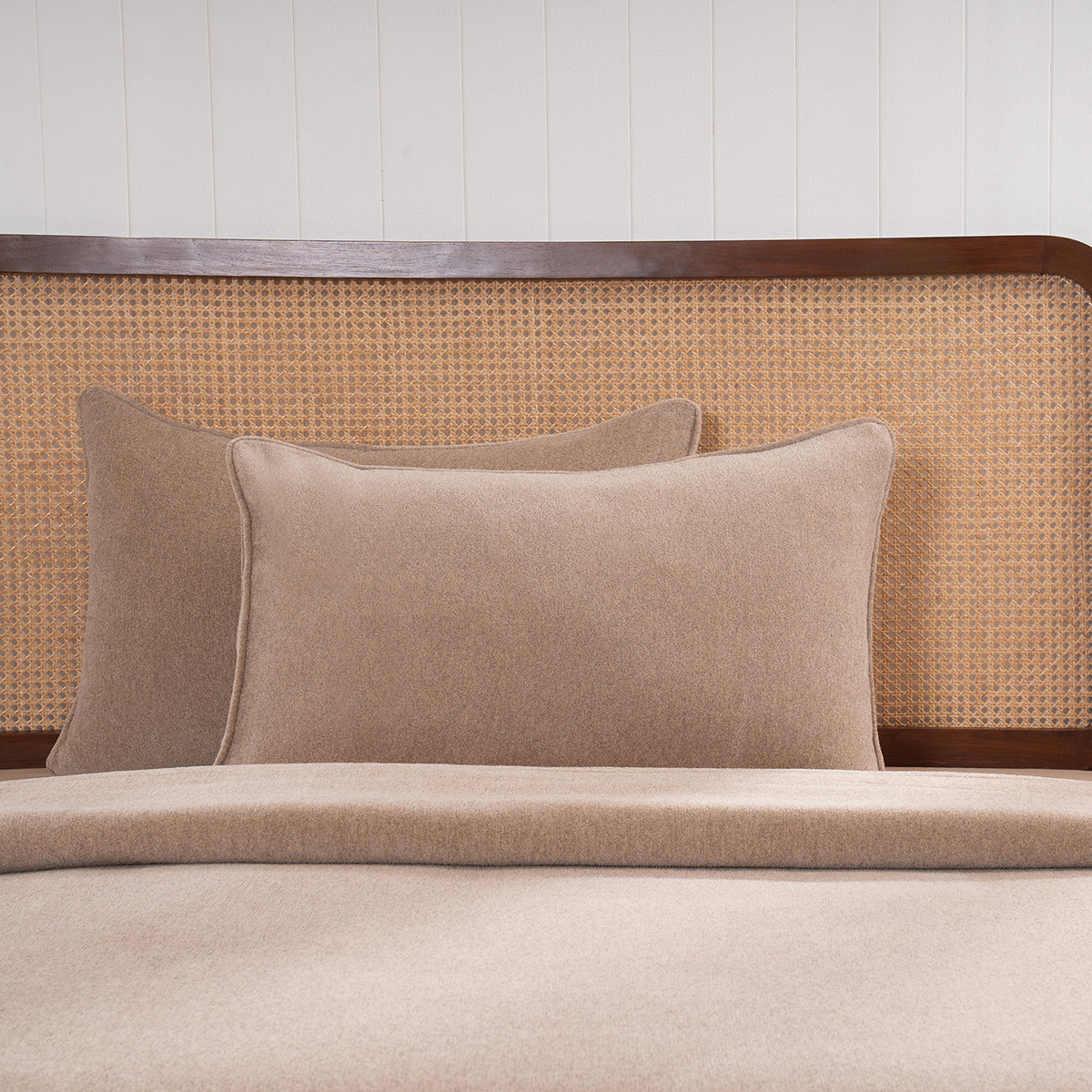 Charlotte Woven Warm Sand Pillow Sham Set