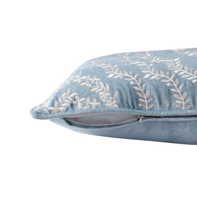 Classical Impression Ingrid Damask 100% Cotton Cushion Cover Blue