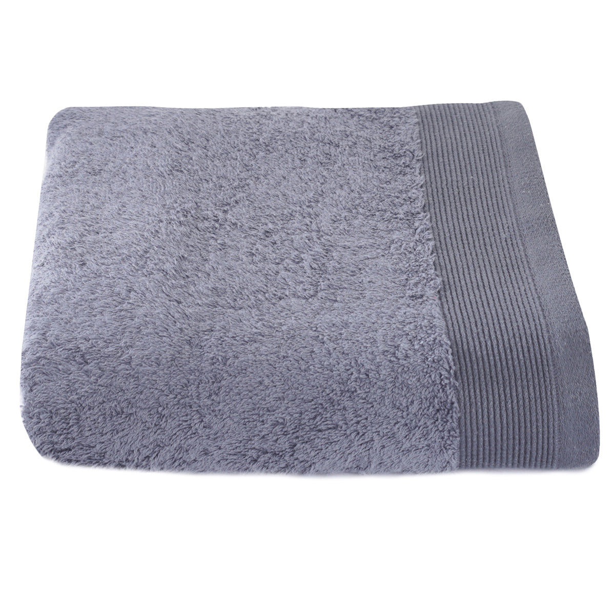 colorart embedded stripe pewter towel