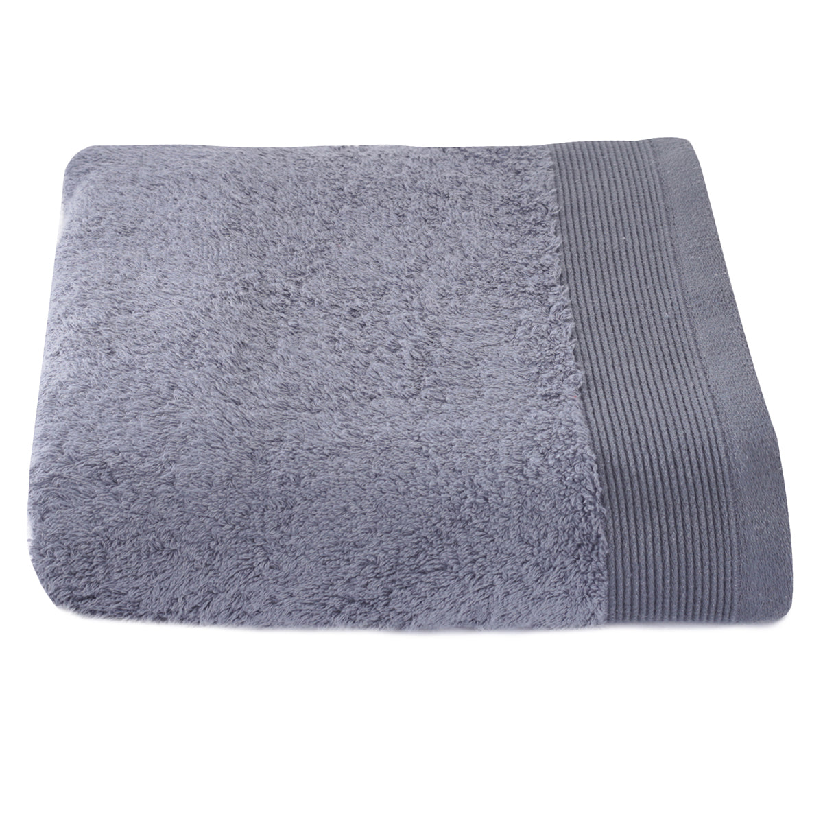 colorart embedded stripe pewter towel