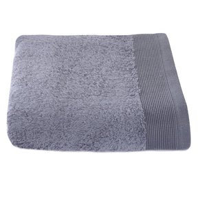 colorart embedded stripe pewter towel