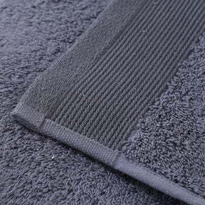 colorart embedded stripe pewter towel
