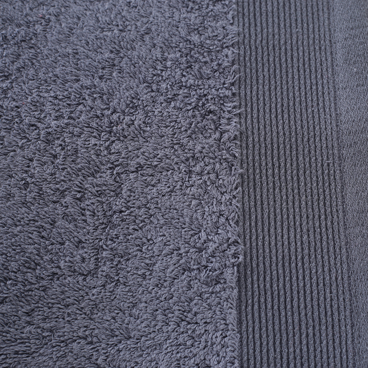 colorart embedded stripe pewter towel