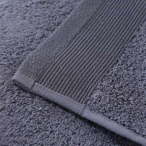 colorart embedded stripe pewter towel