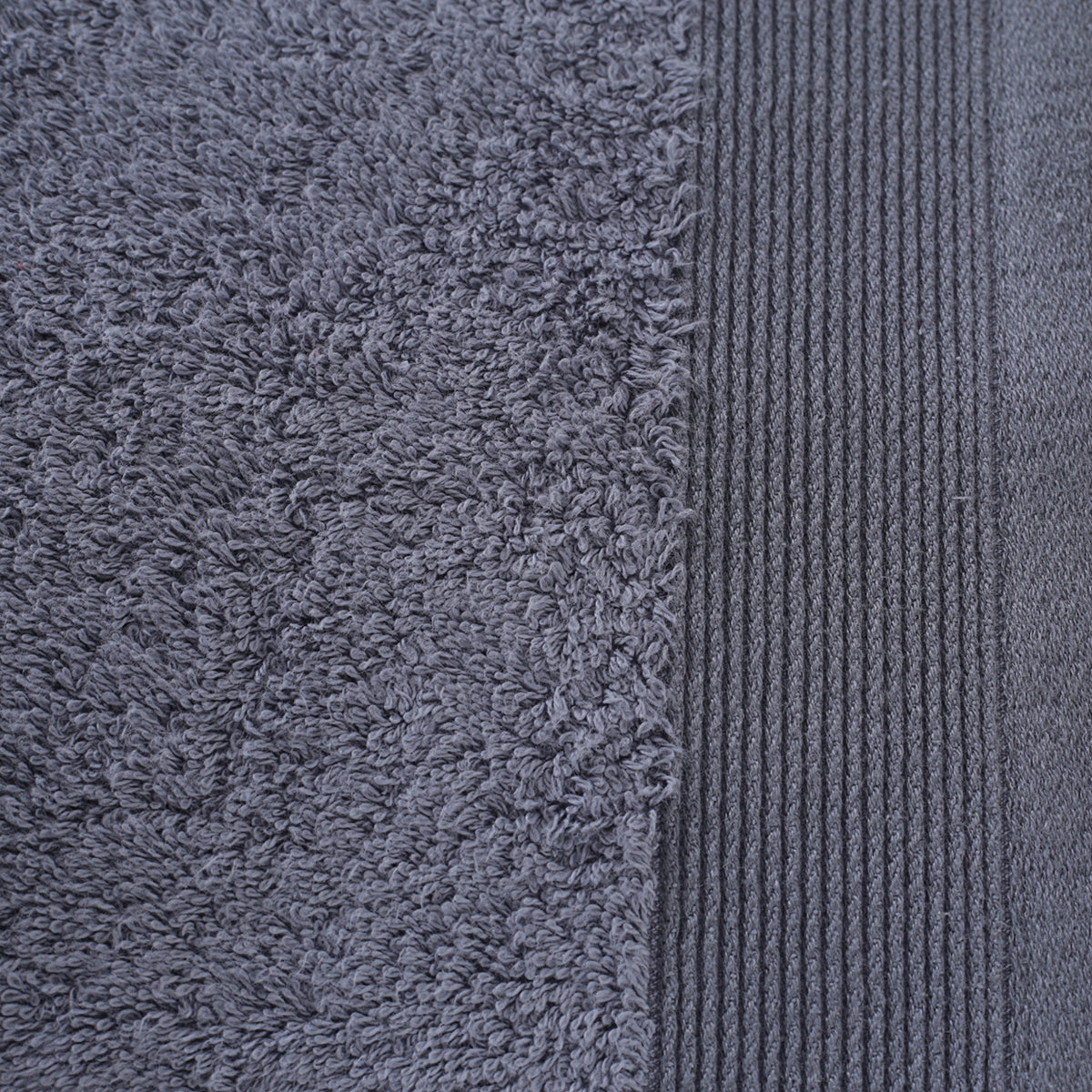 colorart embedded stripe pewter towel