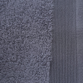 colorart embedded stripe pewter towel