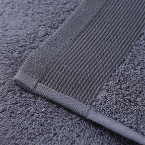colorart embedded stripe pewter towel