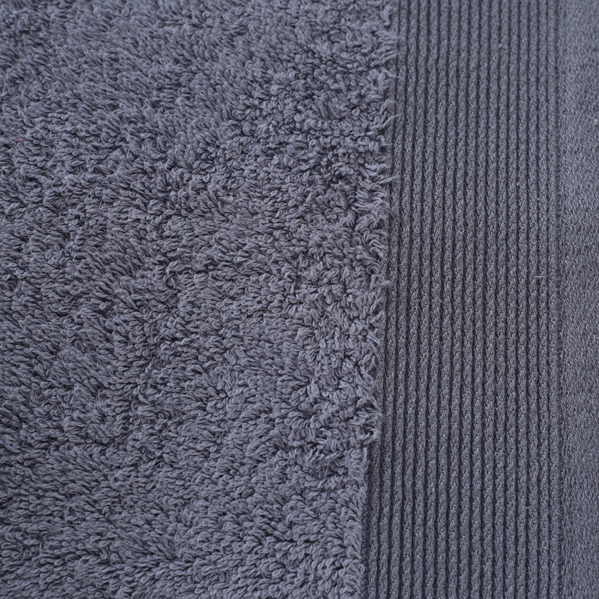 colorart embedded stripe pewter towel