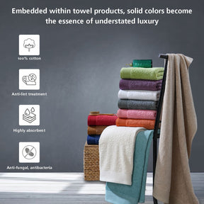 Colorart Embedded Stripe Aero Brown Towel