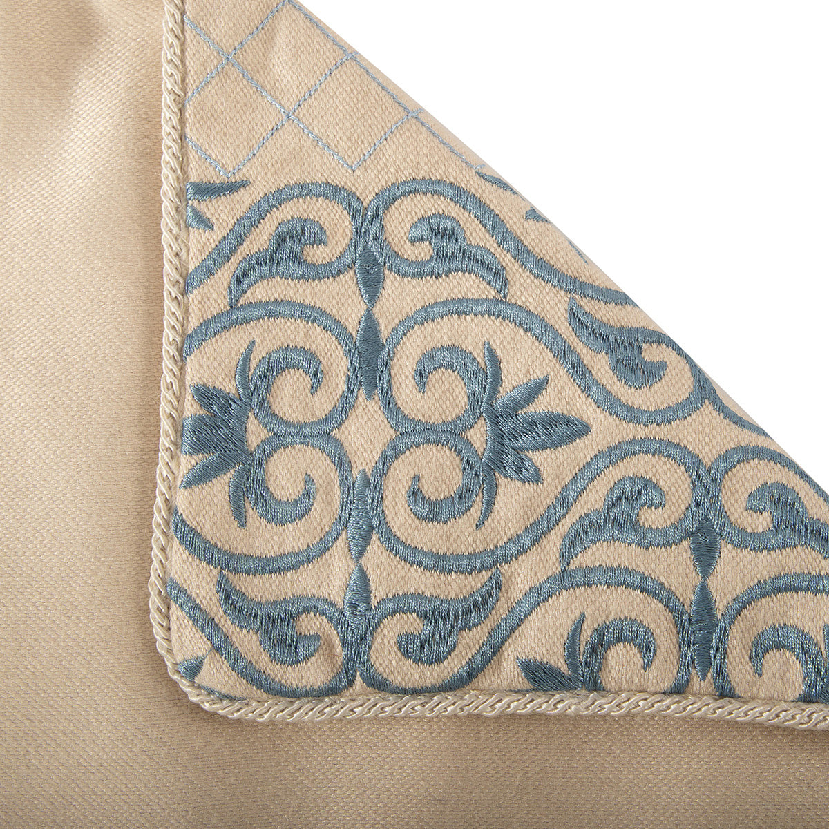 Cushion Cover Blue Aristo Damask Imperial Grace