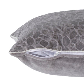 Grandeur Ore-Rerun 100%Cotton Grey FoilPrintedCushionCover