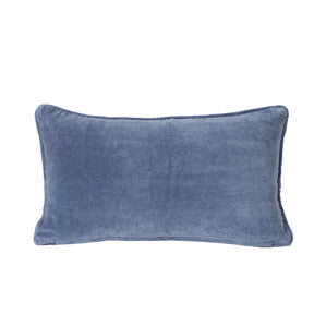 Grandeur Vintgem Hand Embridery 100% Cotton Blue Cushion Cover