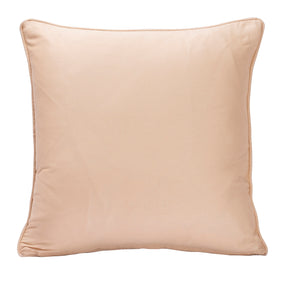 Nostalgic Attire Vint Flow Peach  Foil Printed & Quilted Cushion Cover