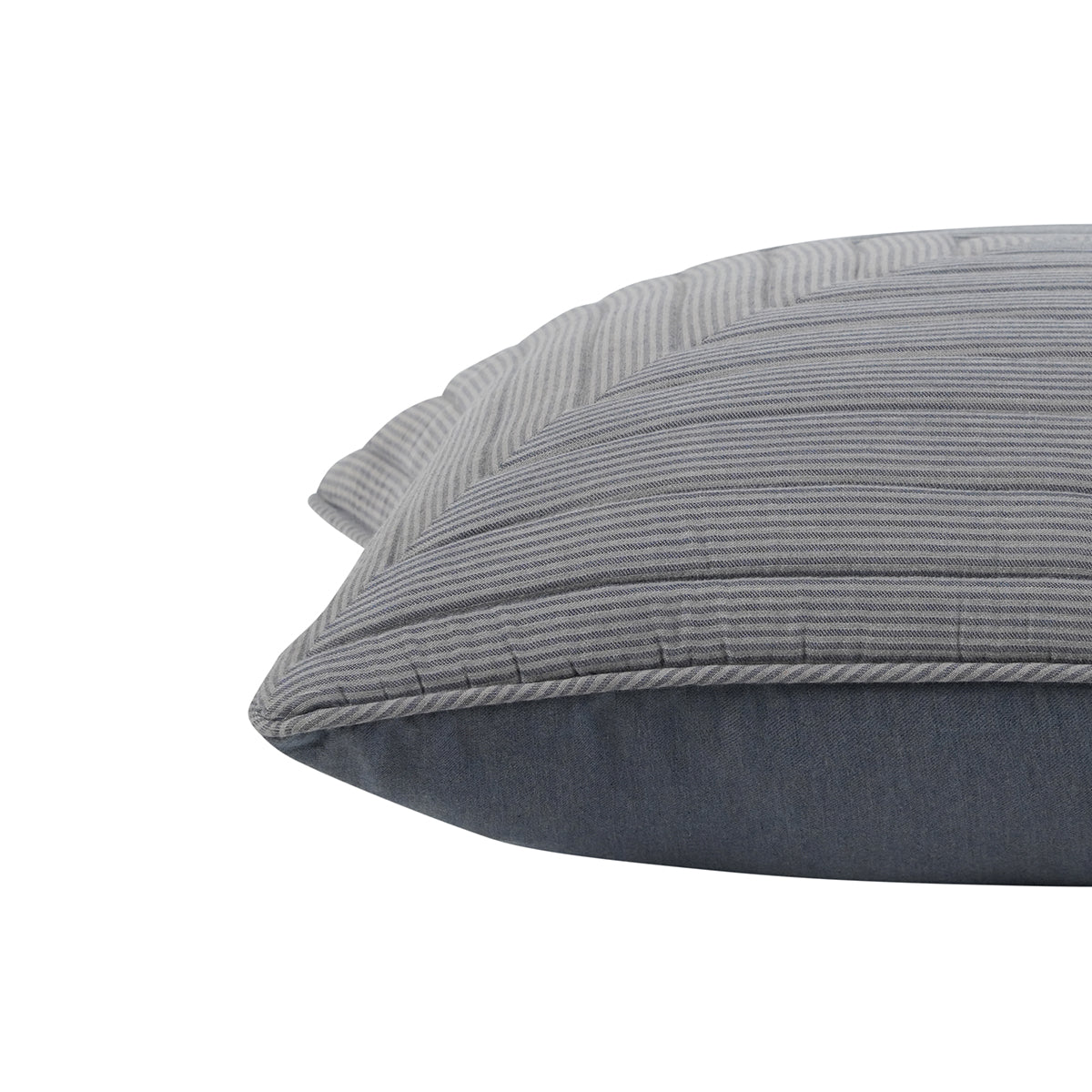 Pin Stripe Made With Egyption Cotton Ultra Soft Blue Cushion Cover