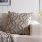 Classical Ornate Harlequin Curves Cushion Cover Gold