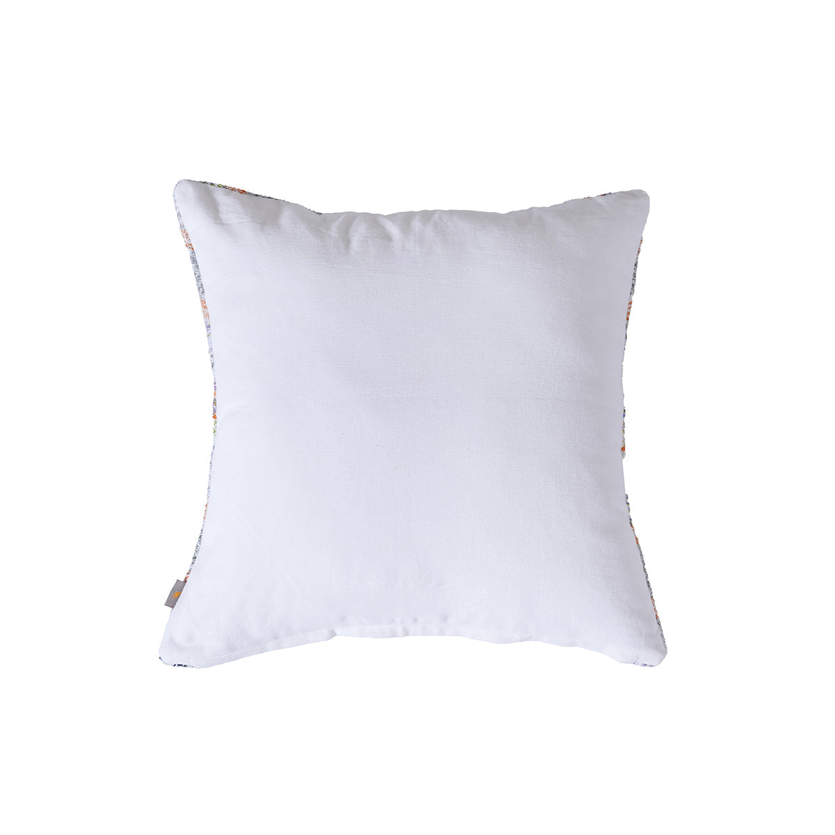 Eclectic Geo Rhombus Woven/Digital Print 100% Cotton Beige Cushion Cover