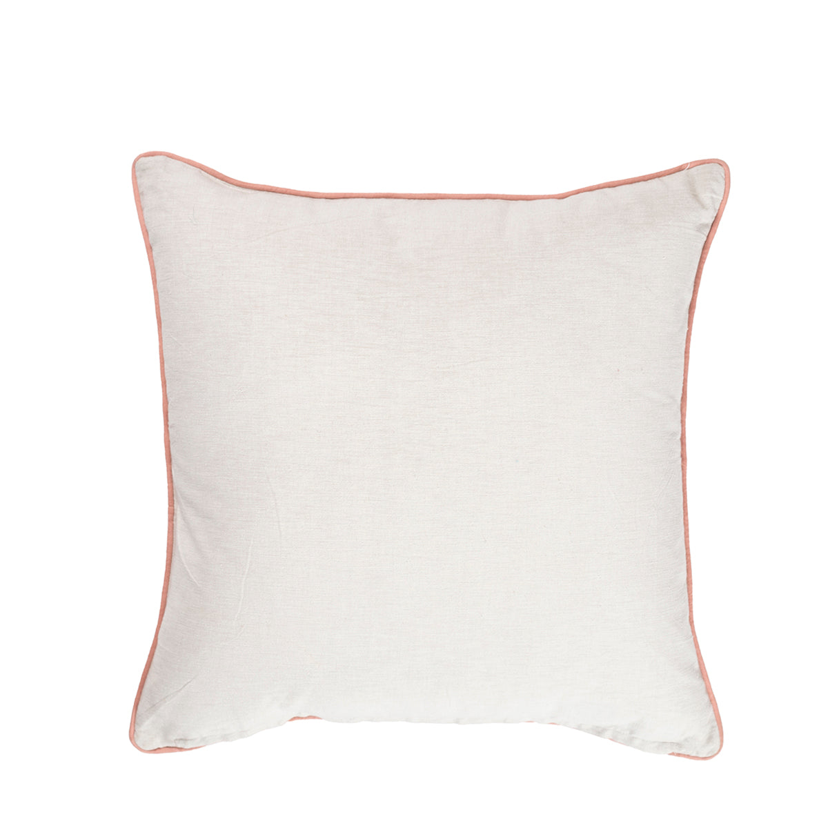 Exotic Heritage Classic Folk Embroidered Peach Cushion Cover