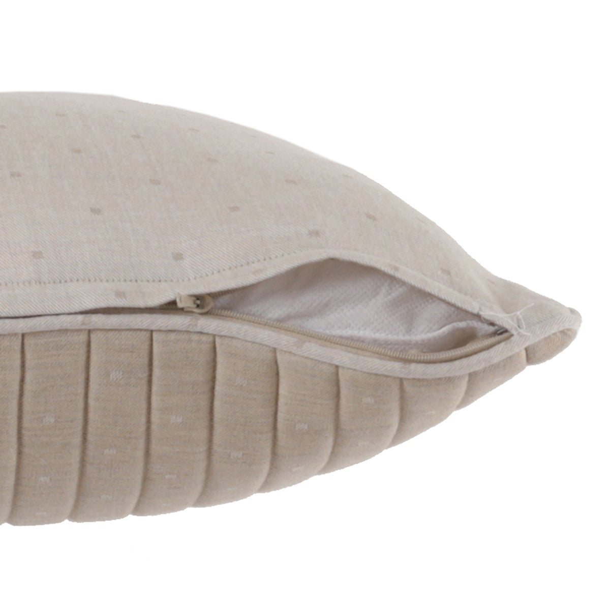 Muted Dot Made With Egyptian Cotton Hand Quilted Cushion Cover