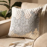 Imperial Essence Fusion Forms Chambray Blue Cushion Cover