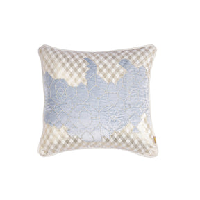 Imperial Essence Fusion Forms Chambray Blue Cushion Cover