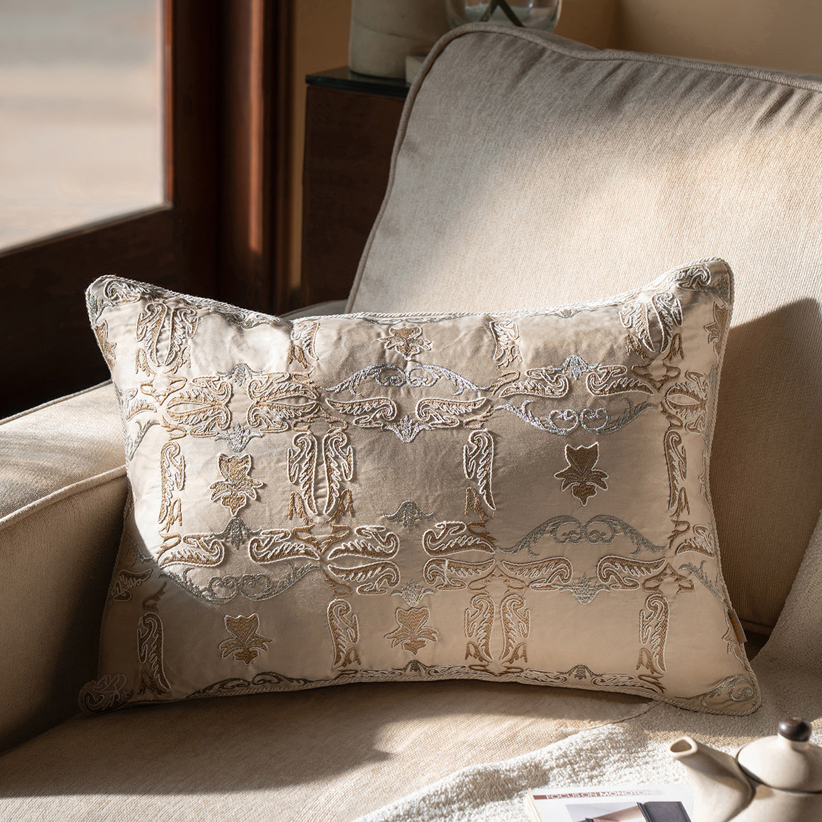 Imperial Essence Regal Fog Cushion Cover
