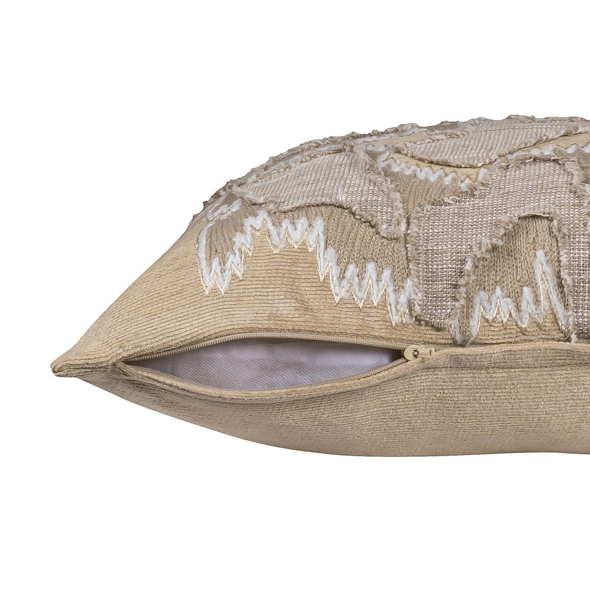 Imperial Essence Ripple Beige Cushion Cover