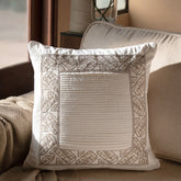 Imperial Essence Pleated Smash Ivory Cushion Cover