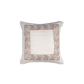 Imperial Essence Pleated Smash Ivory Cushion Cover