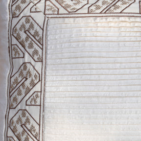 Imperial Essence Pleated Smash Ivory Cushion Cover