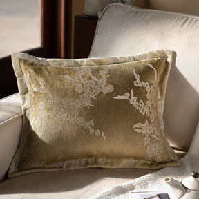 Imperial Essence Efflorescence Green Envy Cushion Cover