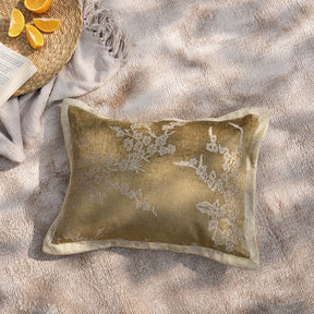 Imperial Essence Efflorescence Green Envy Cushion Cover