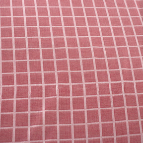 Bliss Reversible Made With Egyptian Cotton Ultra Soft Red Duvet Cover with Pillow Case