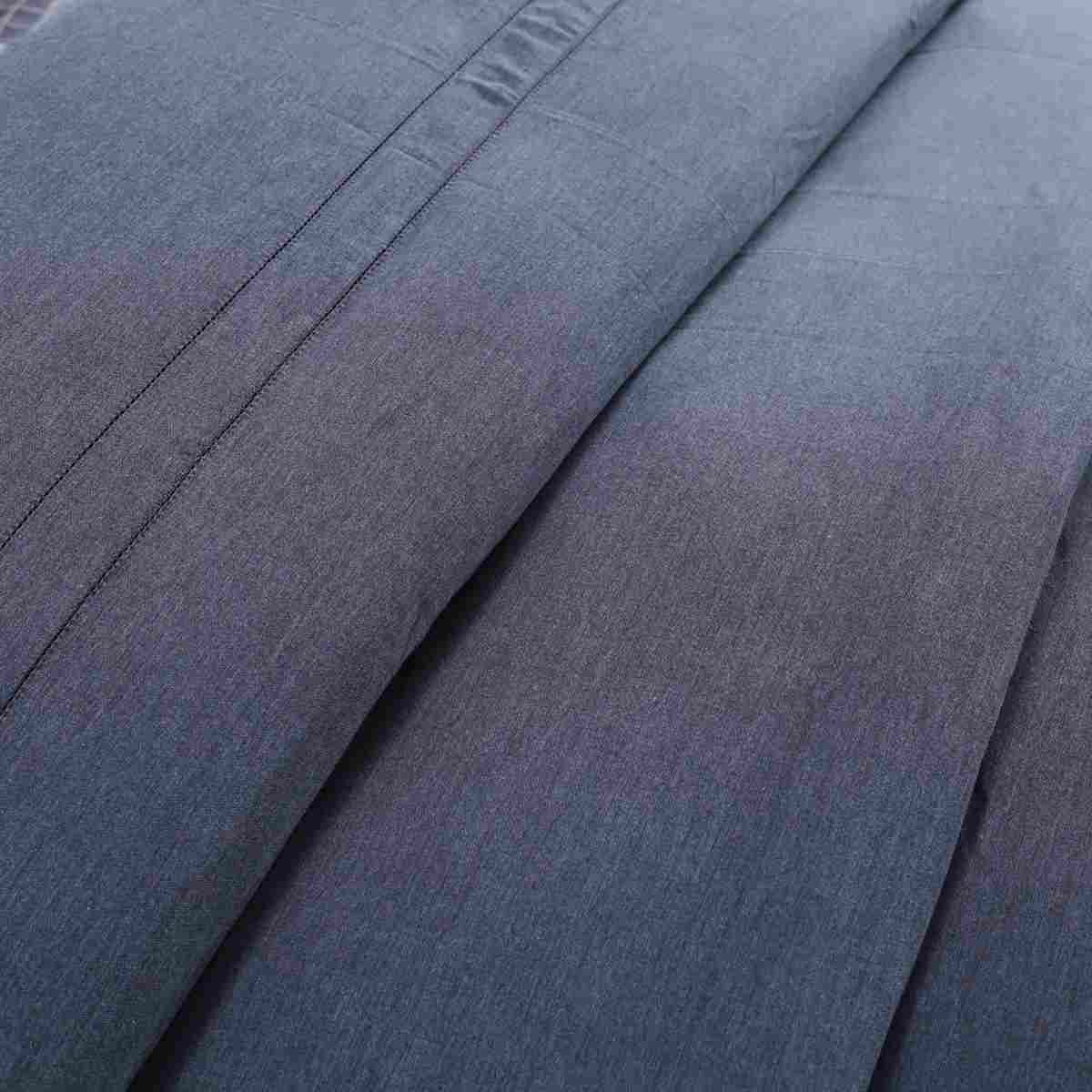 Emmie Reversible Made With Egyptian Cotton Ultra Soft Blue Duvet Cover with Pillow Case