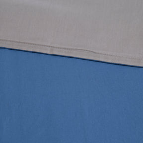 Hannah Percale 100% Cotton Reversible Easy Care Blue Tide/Wild Dove Duvet Cover with Pillow Case