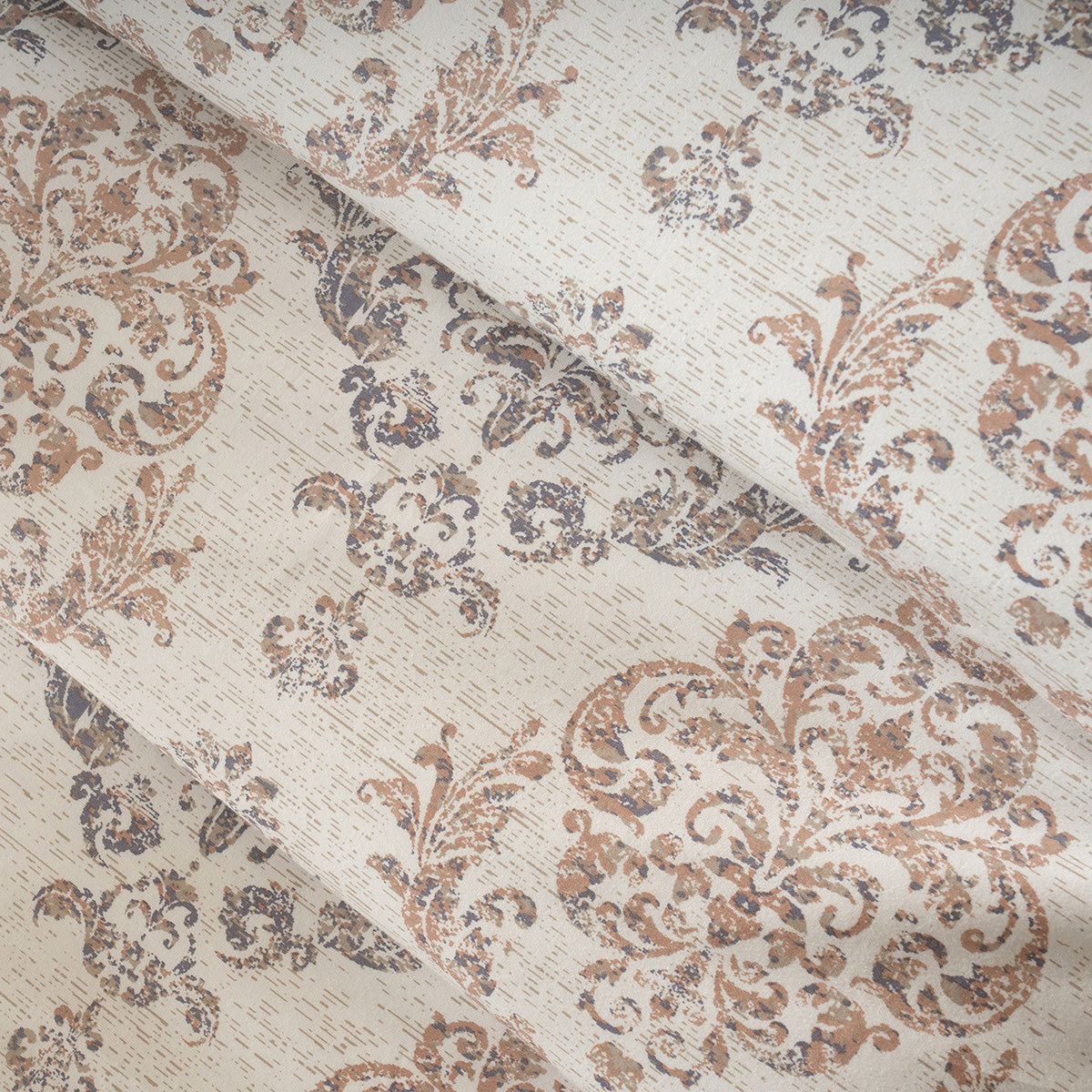 PBS Timeless Ornare 100% Cotton Duvet Cover with Pillow Case Tan