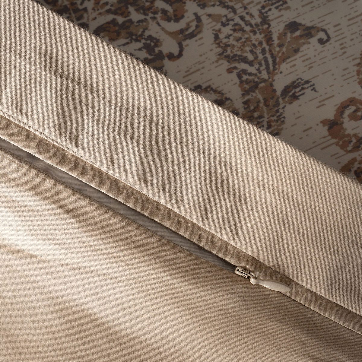 PBS Timeless Ornare 100% Cotton Duvet Cover with Pillow Case Tan