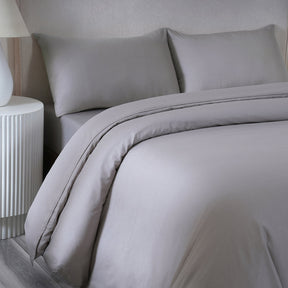 Belissa 100% Cotton Duvet Cover Flint Grey