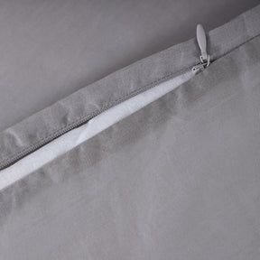 Belissa 100% Cotton Duvet Cover Flint Grey