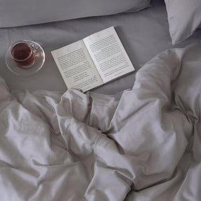 Belissa 100% Cotton Duvet Cover Flint Grey