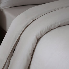 Belissa 100% Cotton Duvet Cover Sandshell