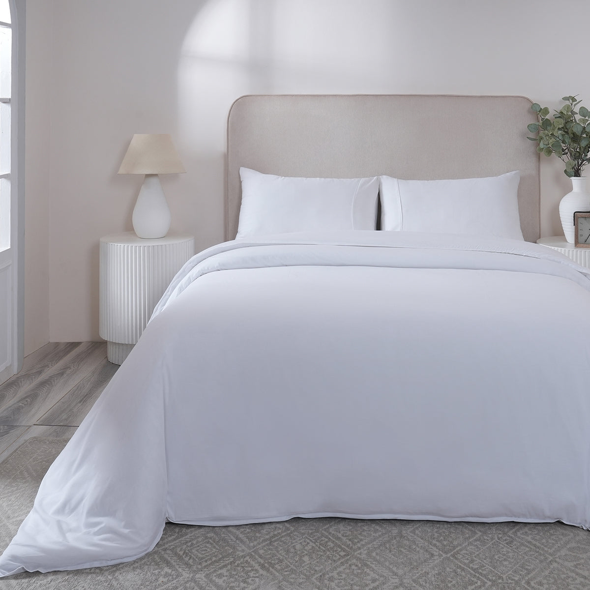 Belissa 100% Cotton Duvet Cover White