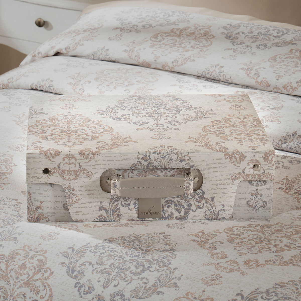 PBS Timeless Ornare 100% Cotton 8Pcs Duvet Cover Set Tan